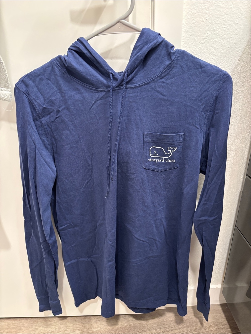 Vineyard Vines Indigo Long Sleeve Pocket Hoodie